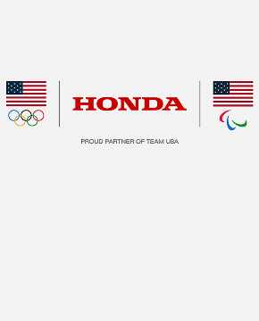 Honda Team USA Olympics Partner Logo on a light gray background