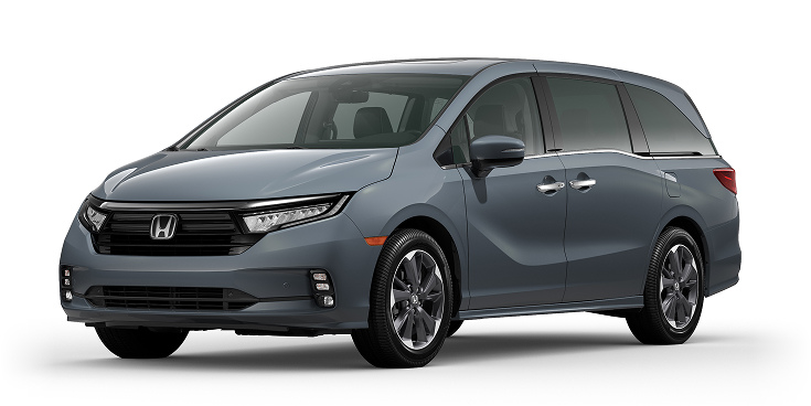 2023 Odyssey Elite 3/4 front view in Sonic Gray Pearl.